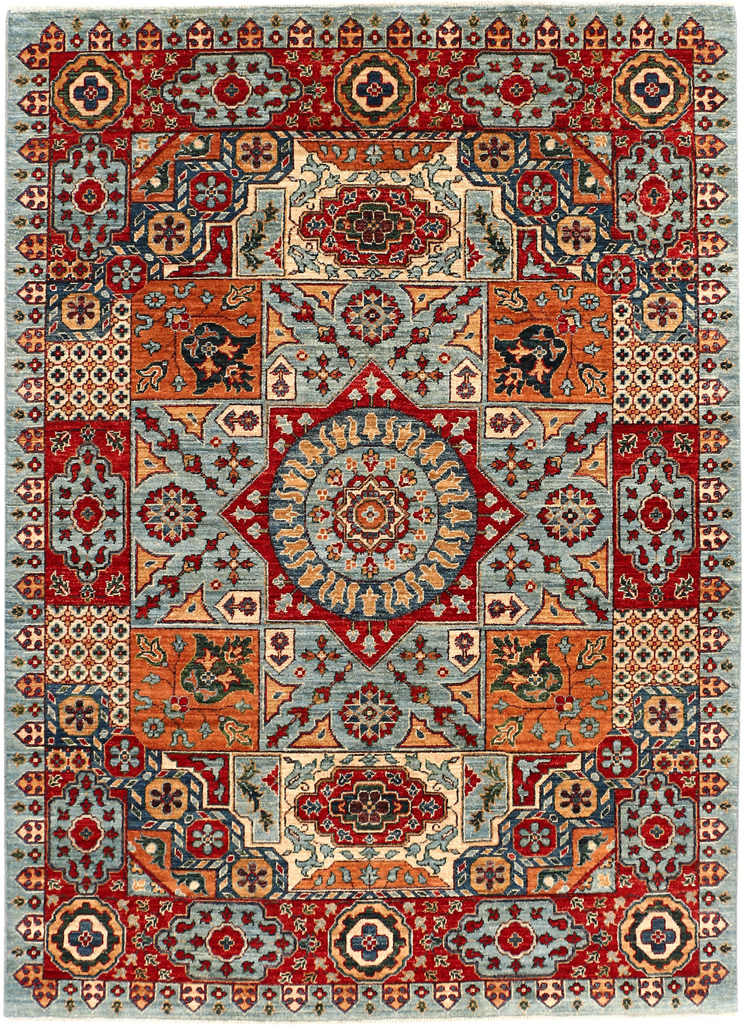 Multi Colored Mamluk 4' 10 x 6' 11 - No. 53415 - ALRUG Rug Store