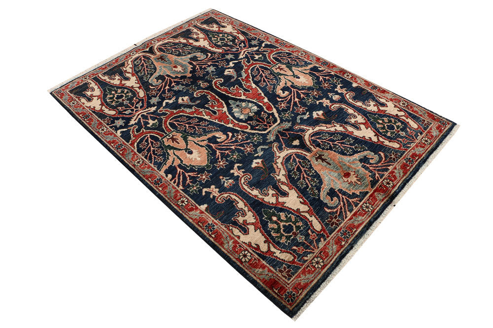 Midnight Blue Ziegler 4' 2 x 5' 9 - No. 53416 - ALRUG Rug Store