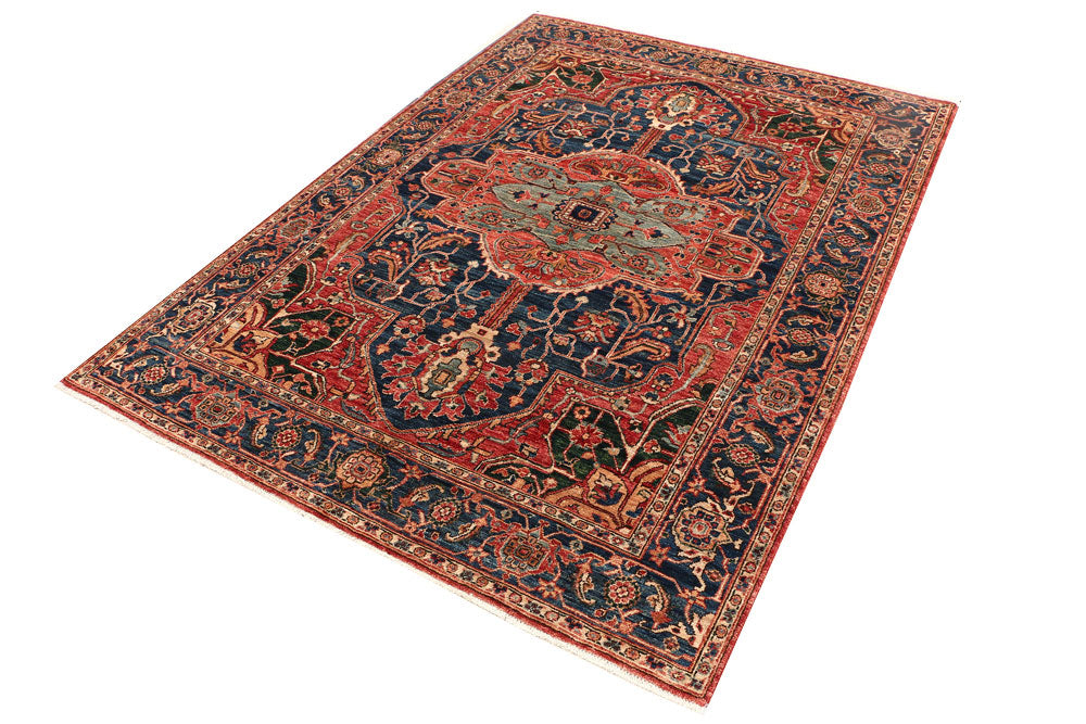 Steel Blue Ziegler 4' 11 x 6' 10 - No. 53434 - ALRUG Rug Store