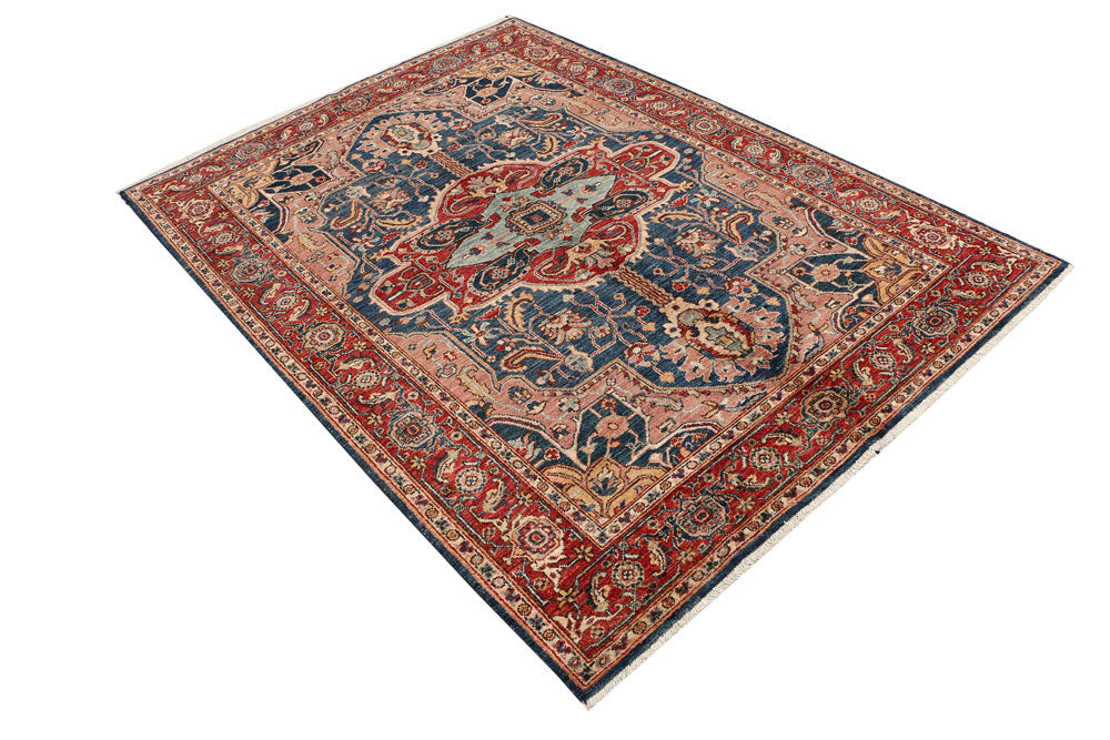 Steel Blue Ziegler 4' 11 x 6' 7 - No. 53437 - ALRUG Rug Store