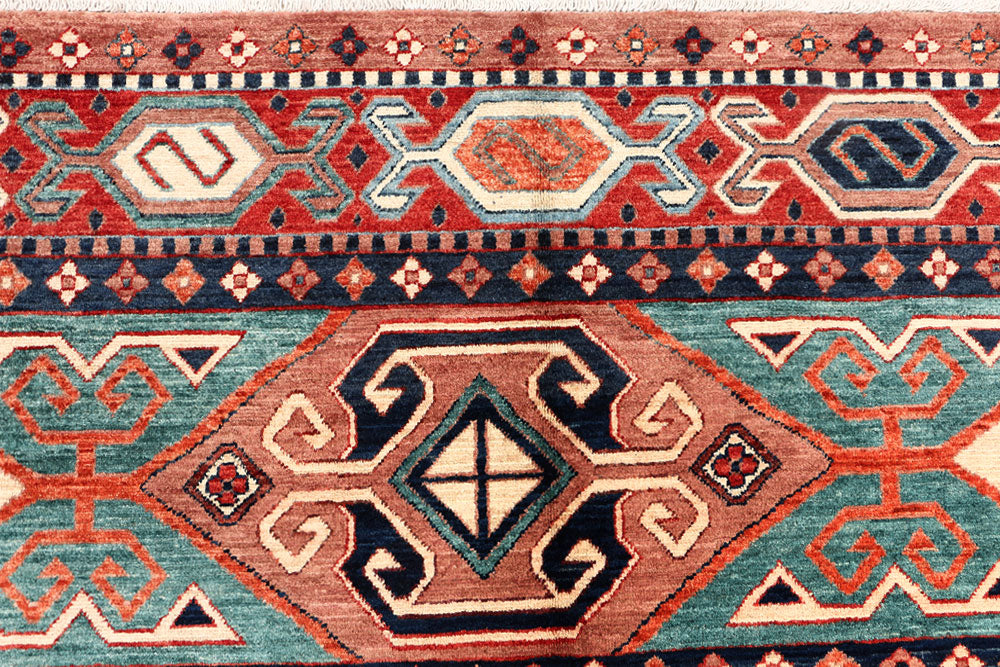 Multi Colored Kazak 5' 7 x 7' 10 - No. 53445 - ALRUG Rug Store