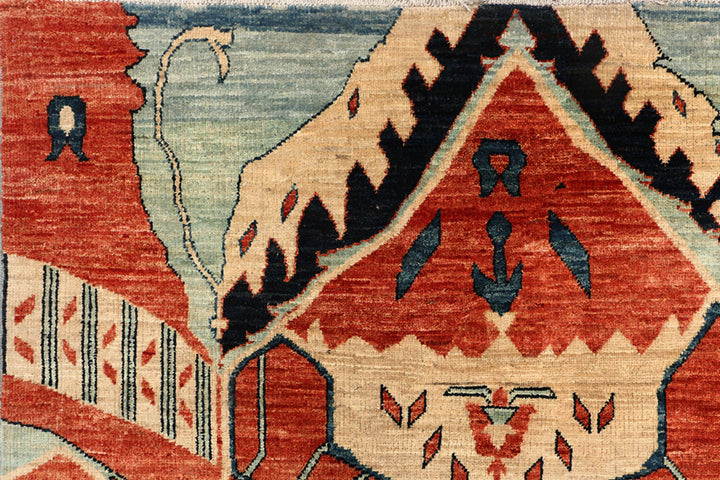 Tomato Oushak 6' x 9' 4 - No. 53446 - ALRUG Rug Store