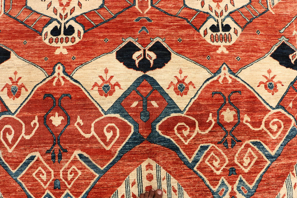 Tomato Oushak 6' x 9' 4 - No. 53446 - ALRUG Rug Store