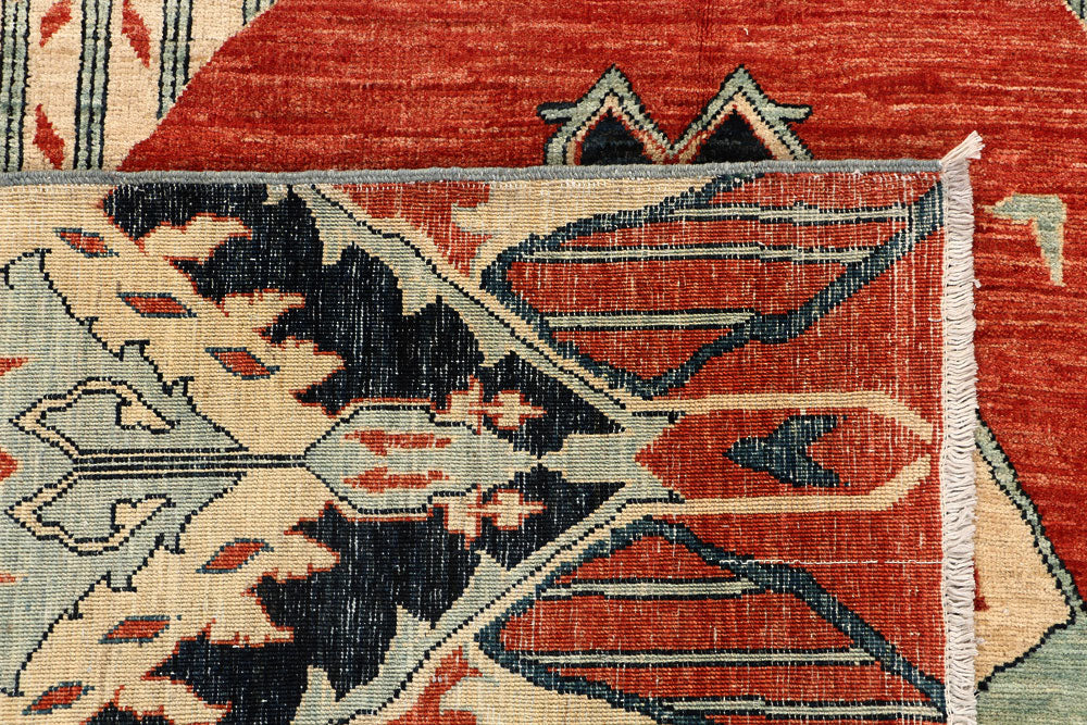 Tomato Oushak 6' x 9' 4 - No. 53446 - ALRUG Rug Store