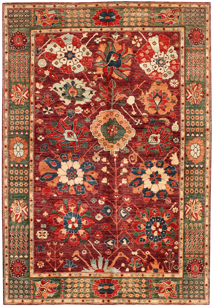 Maroon Ziegler 6' 1 x 8' 11 - No. 53500 - ALRUG Rug Store