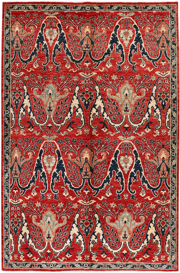 Firebrick Ziegler 5' 9 x 8' 9 - No. 53507 - ALRUG Rug Store