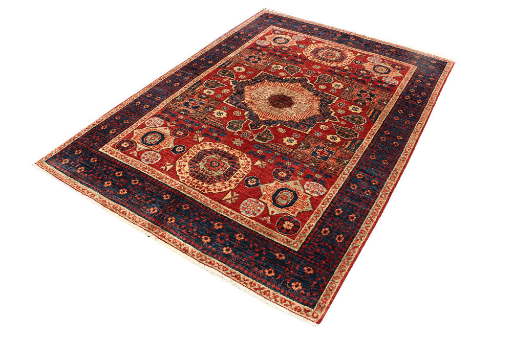 Orange Red Mamluk 4' 9 x 6' 9 - No. 53519 - ALRUG Rug Store