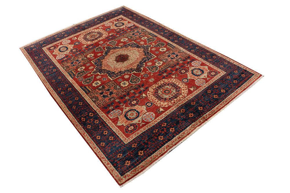 Orange Red Mamluk 4' 9 x 6' 9 - No. 53519 - ALRUG Rug Store