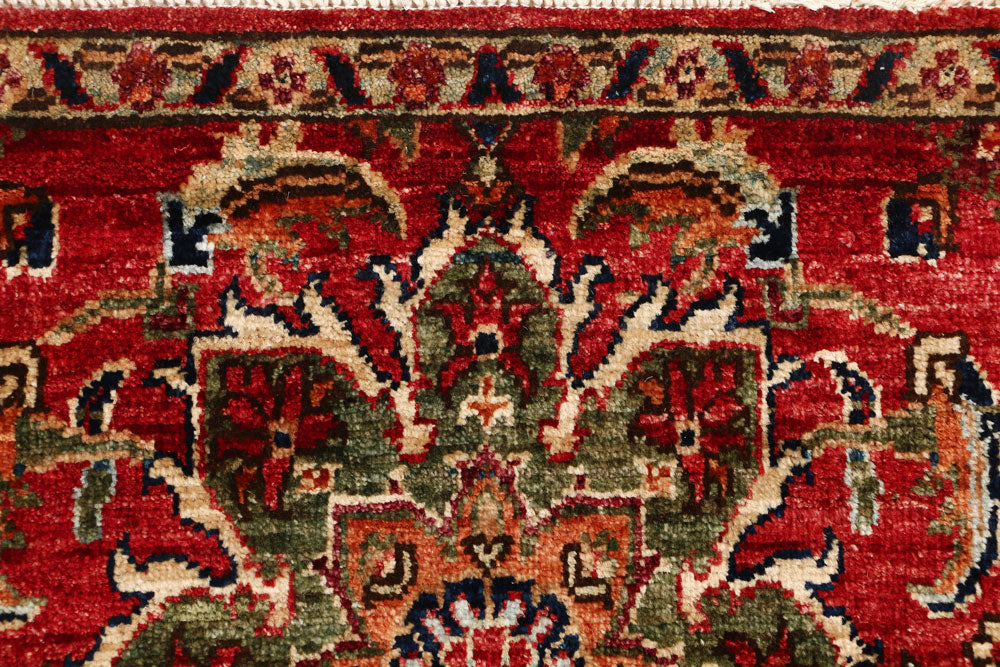 Orange Red Oushak 2' x 5' 2 - No. 53551 - ALRUG Rug Store
