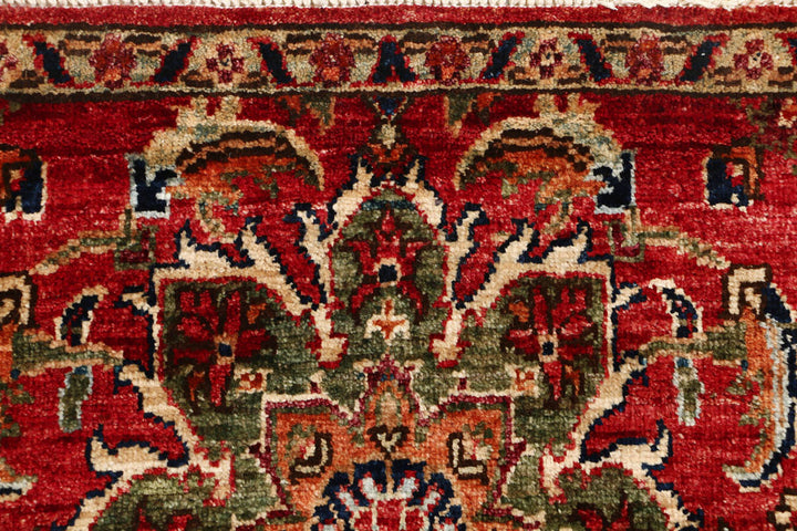 Orange Red Oushak 2' x 5' 2 - No. 53551 - ALRUG Rug Store