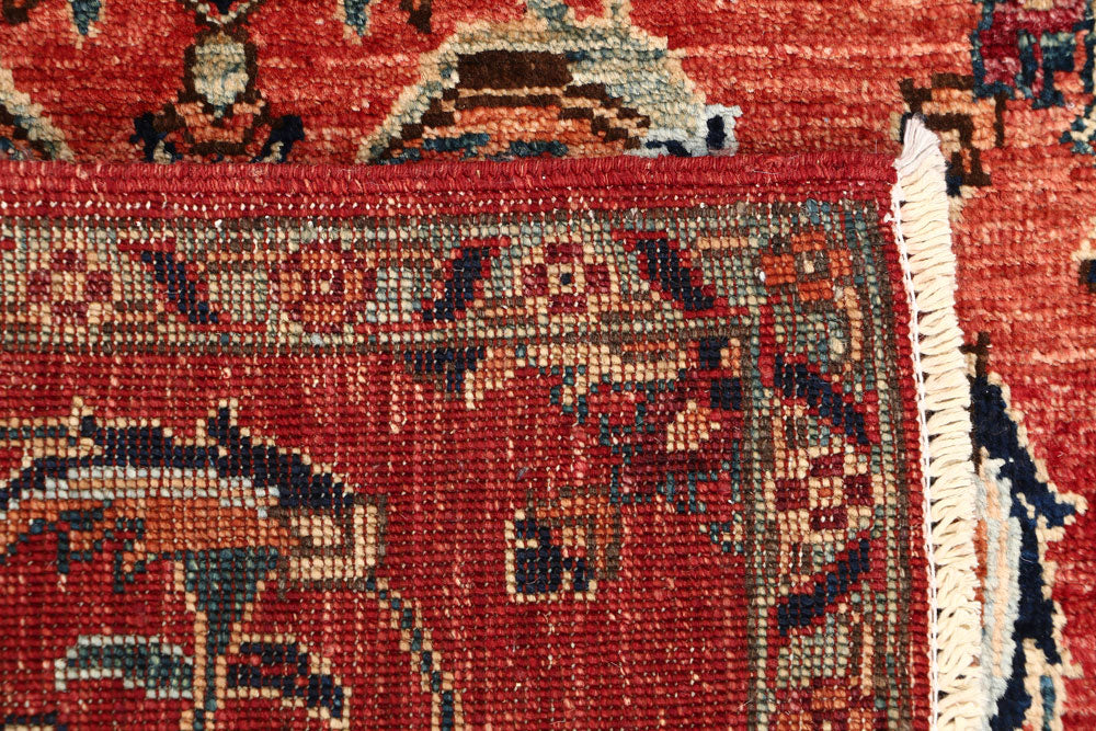 Orange Red Oushak 2' x 5' 2 - No. 53551 - ALRUG Rug Store