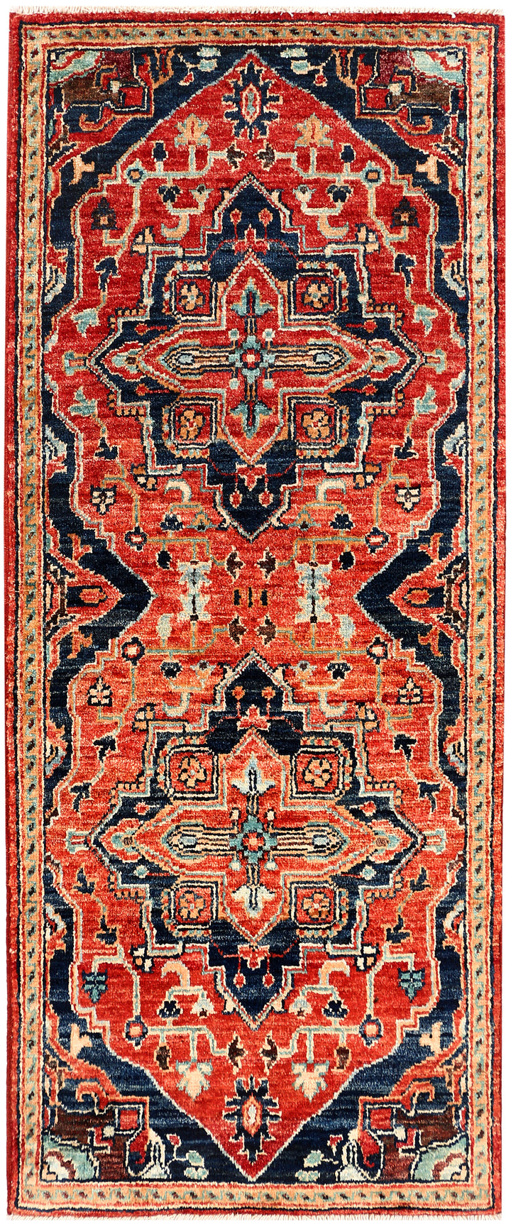 Orange Red Oushak 2' x 4' 10 - No. 53559 - ALRUG Rug Store