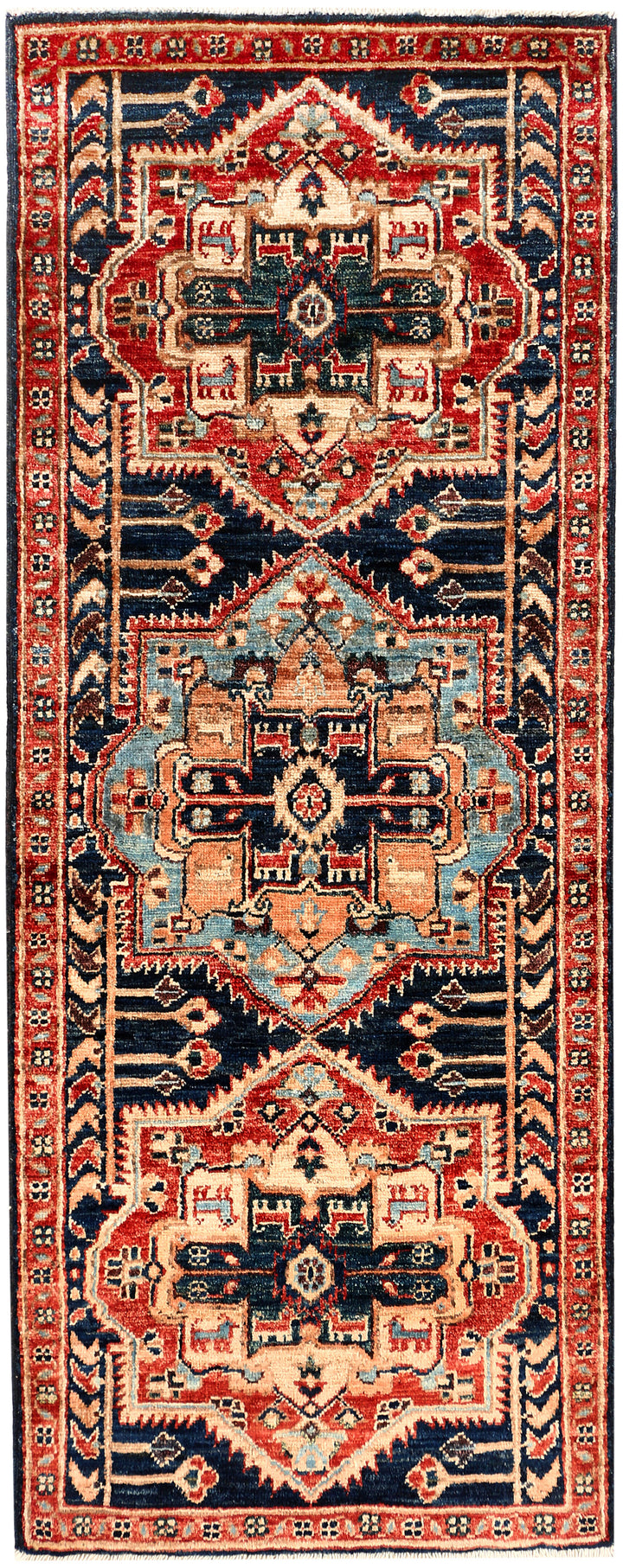 Multi Colored Oushak 2' x 5' - No. 53564 - ALRUG Rug Store