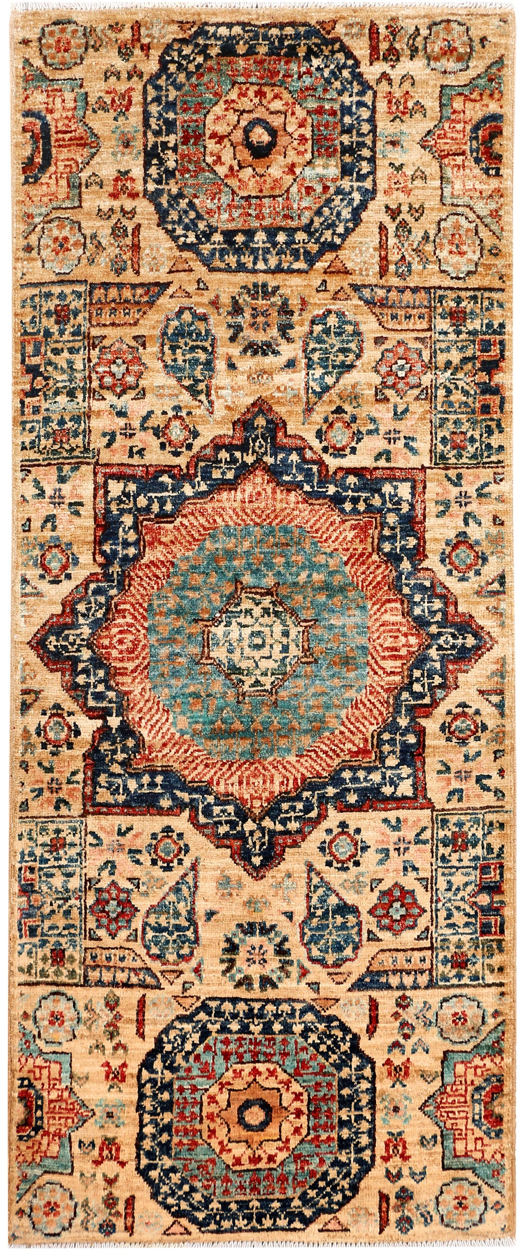 Wheat Mamluk 2' x 4' 10 - No. 53588 - ALRUG Rug Store
