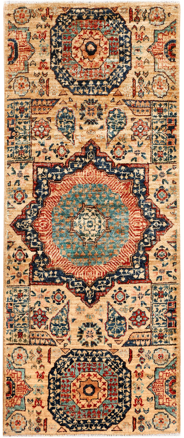 Wheat Mamluk 2' x 4' 10 - No. 53588 - ALRUG Rug Store