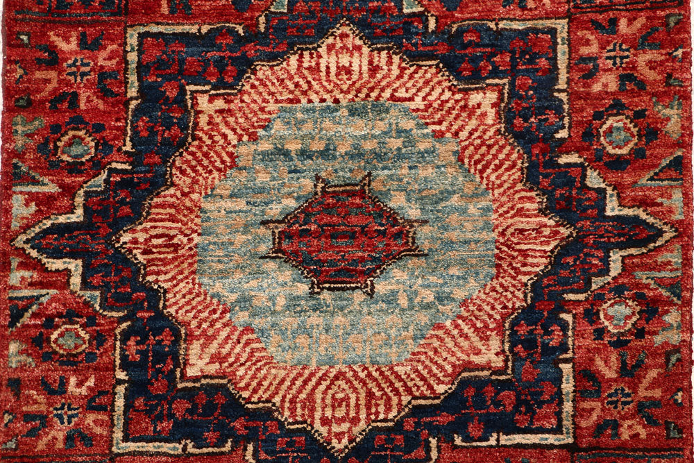 Tomato Mamluk 2' x 5' - No. 53591 - ALRUG Rug Store