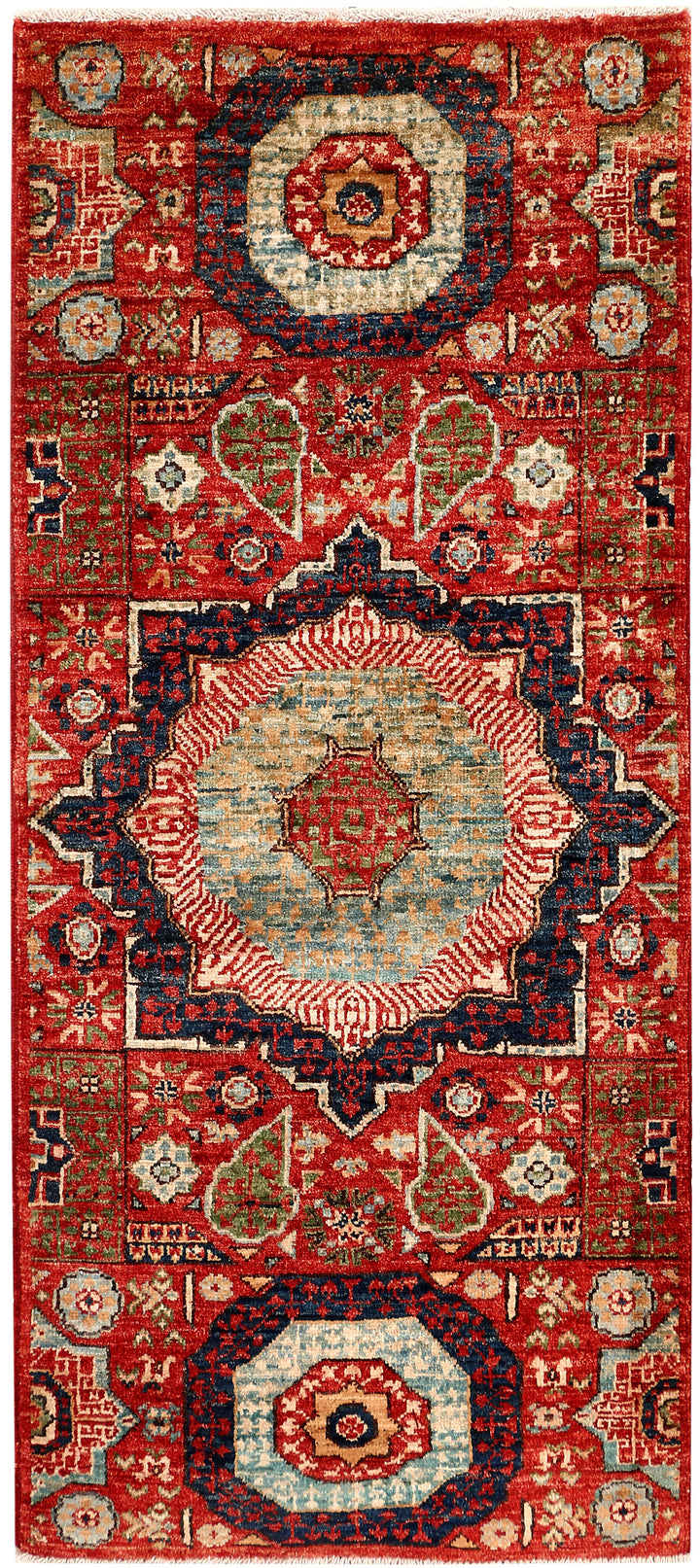 Firebrick Mamluk 2' x 4' 7 - No. 53594 - ALRUG Rug Store