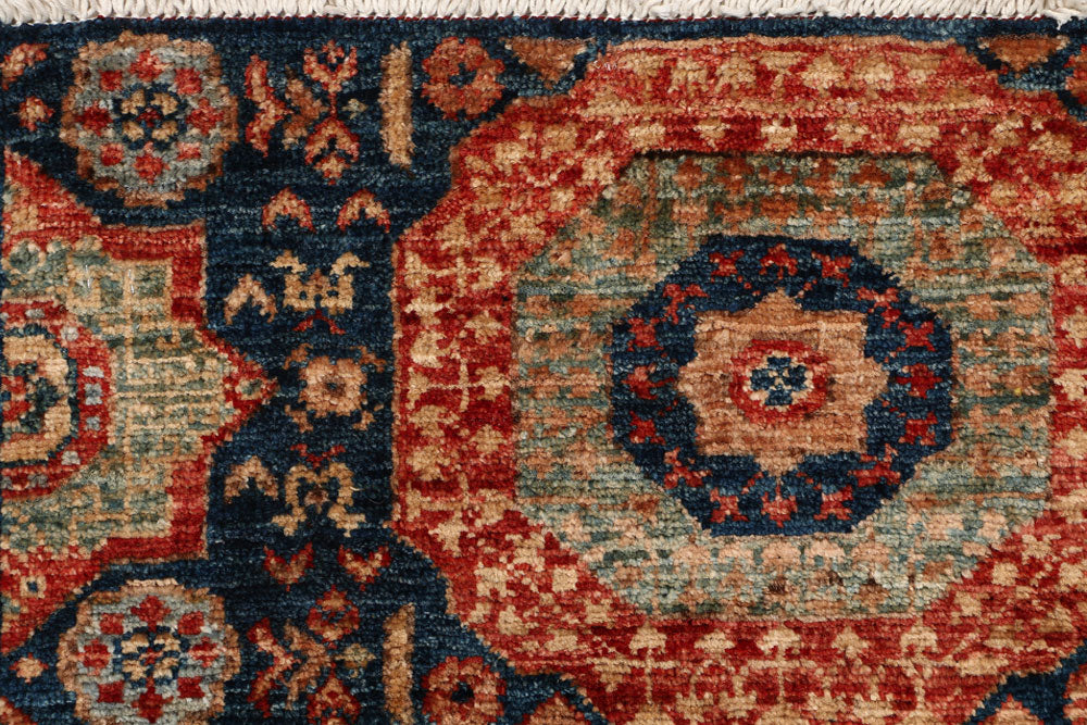 Midnight Blue Mamluk 2' 1 x 4' 10 - No. 53596 - ALRUG Rug Store