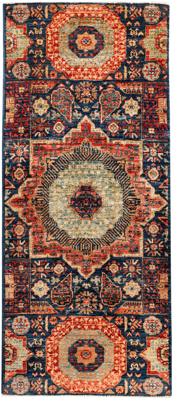 Midnight Blue Mamluk 2' 1 x 4' 10 - No. 53596 - ALRUG Rug Store