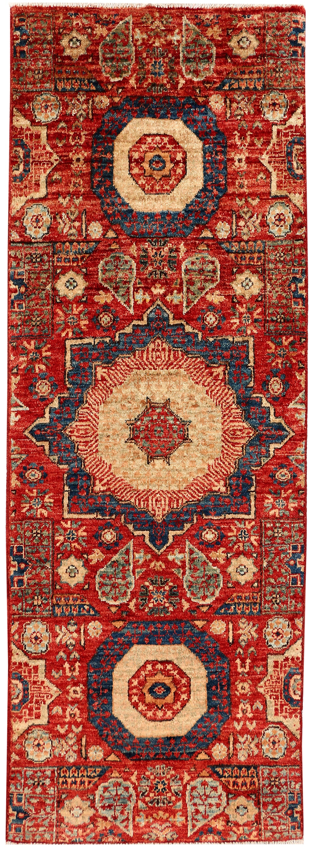 Firebrick Mamluk 2' x 5' 7 - No. 53599 - ALRUG Rug Store