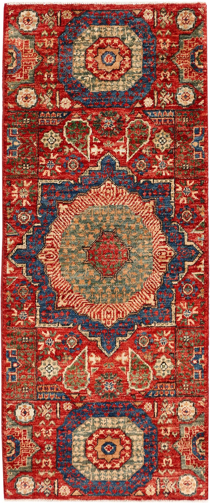 Firebrick Mamluk 2' x 4' 10 - No. 53600 - ALRUG Rug Store