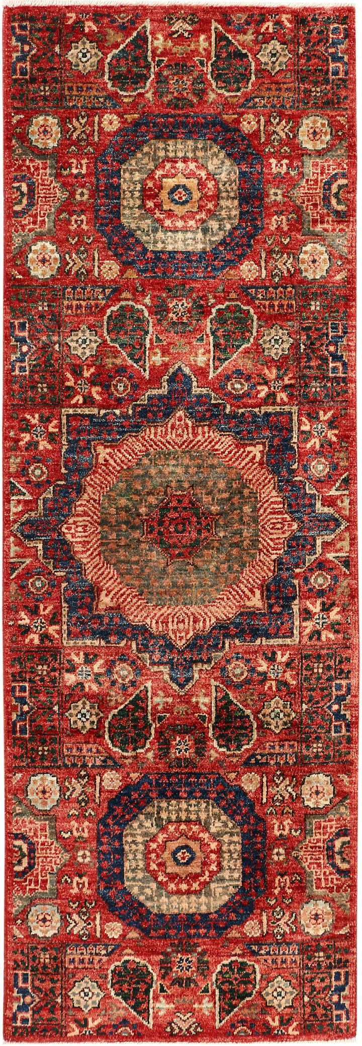 Firebrick Mamluk 2' x 6' 1 - No. 53610 - ALRUG Rug Store