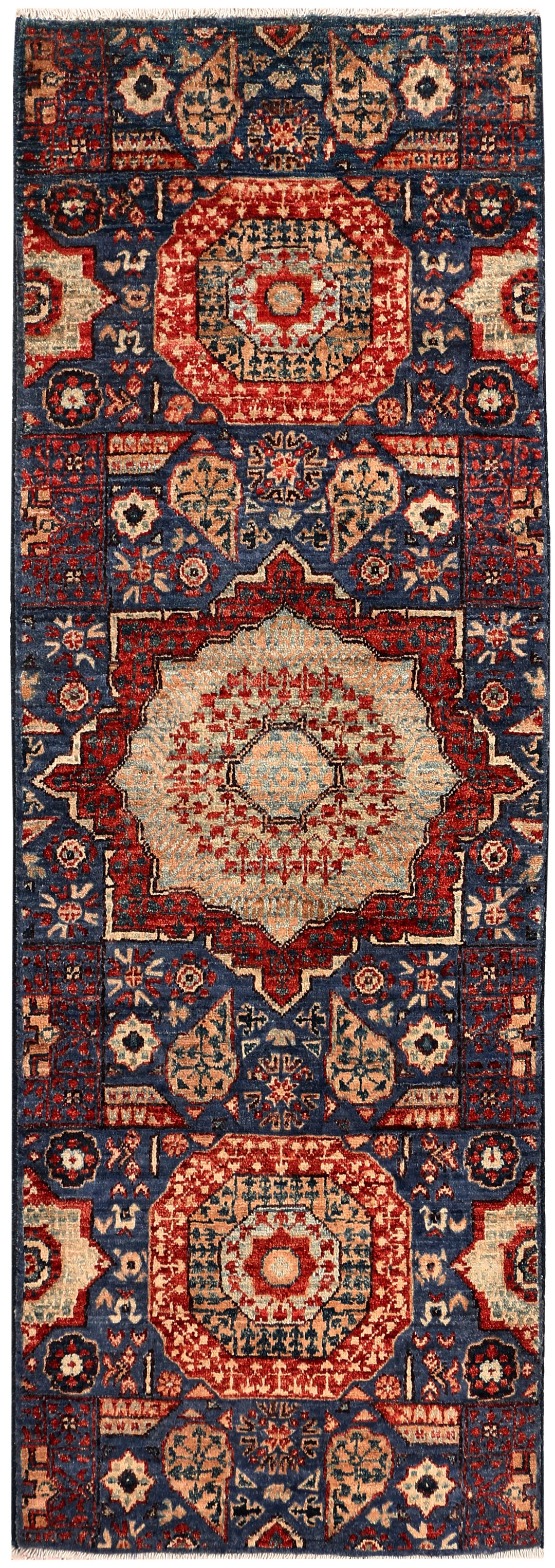 Midnight Blue Mamluk 2' x 5' 9 - No. 53612 - ALRUG Rug Store