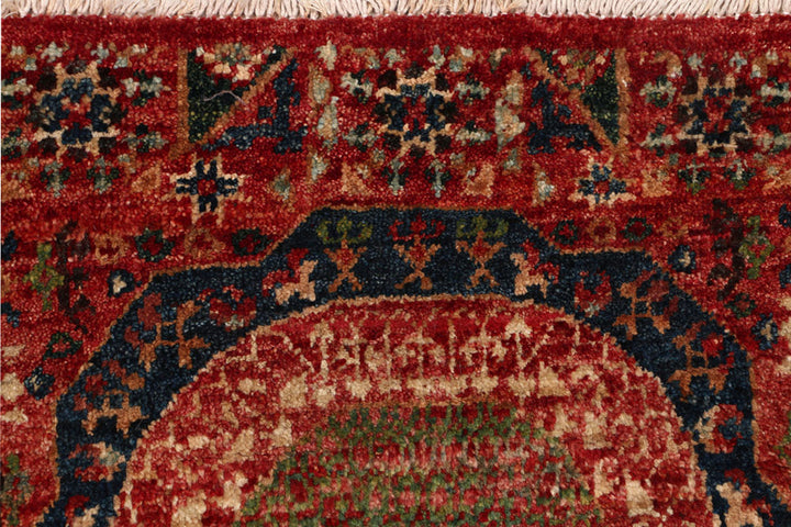 Firebrick Mamluk 2' x 6' 1 - No. 53614 - ALRUG Rug Store