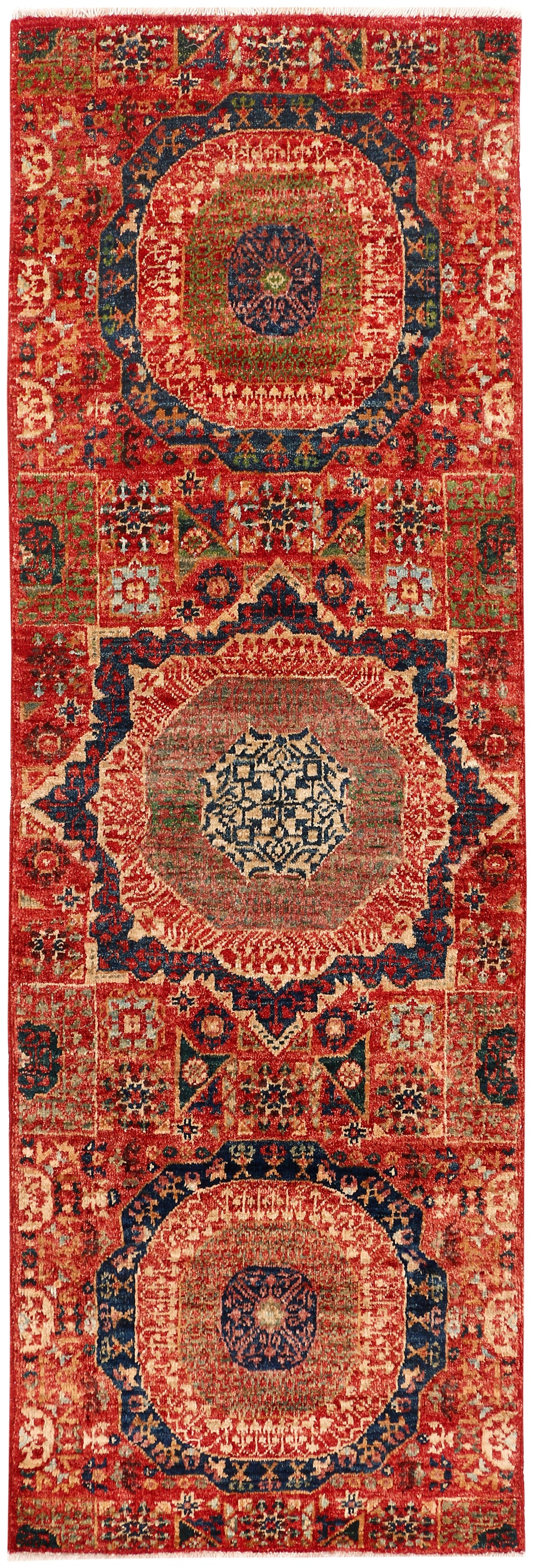 Firebrick Mamluk 2' x 6' 1 - No. 53614 - ALRUG Rug Store