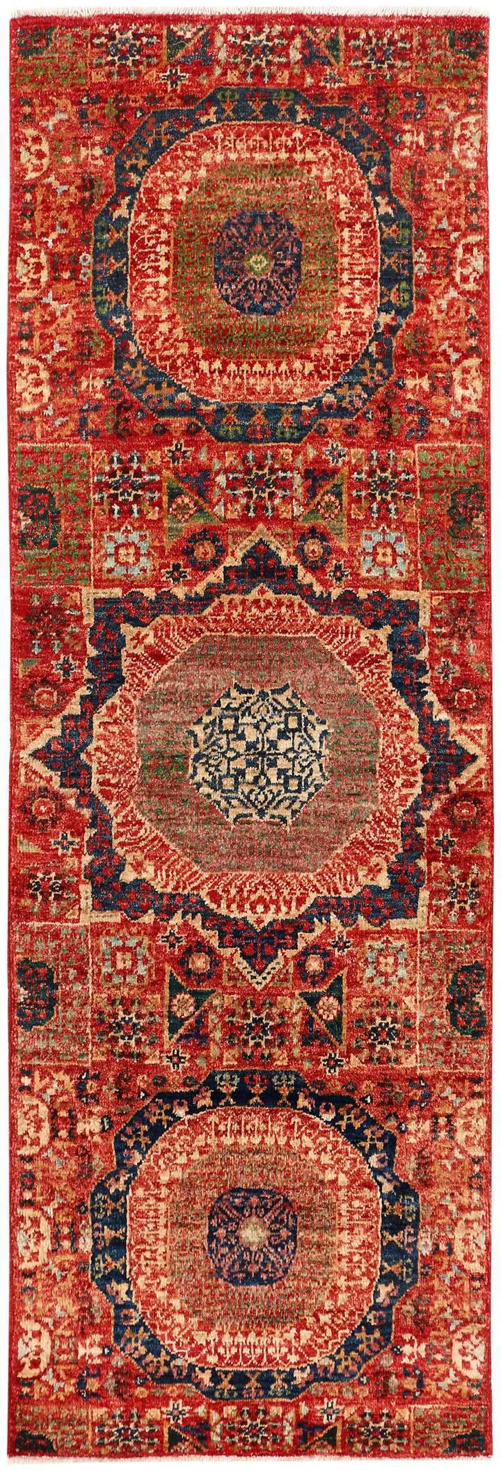 Firebrick Mamluk 2' x 6' 1 - No. 53614 - ALRUG Rug Store