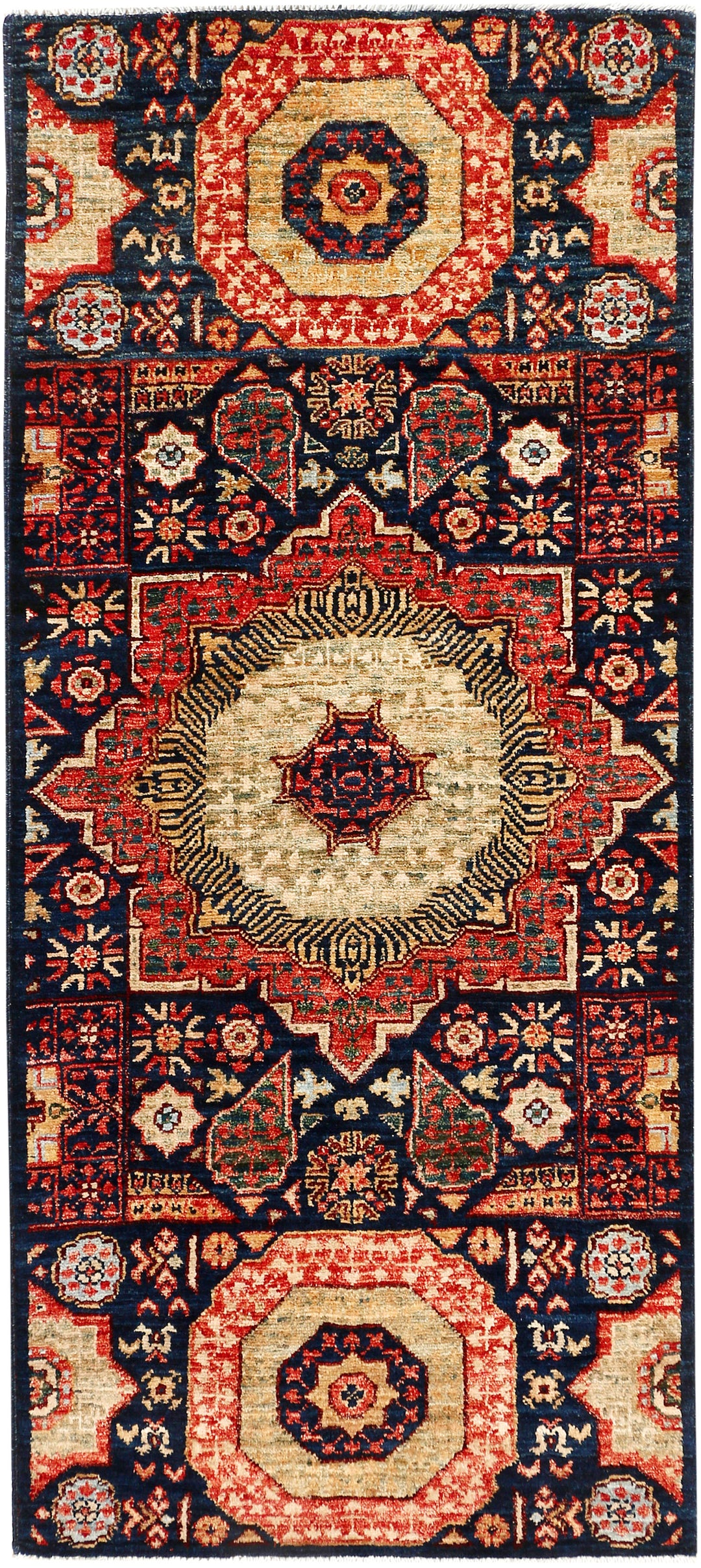 Midnight Blue Mamluk 2' 1 x 4' 9 - No. 53616 - ALRUG Rug Store