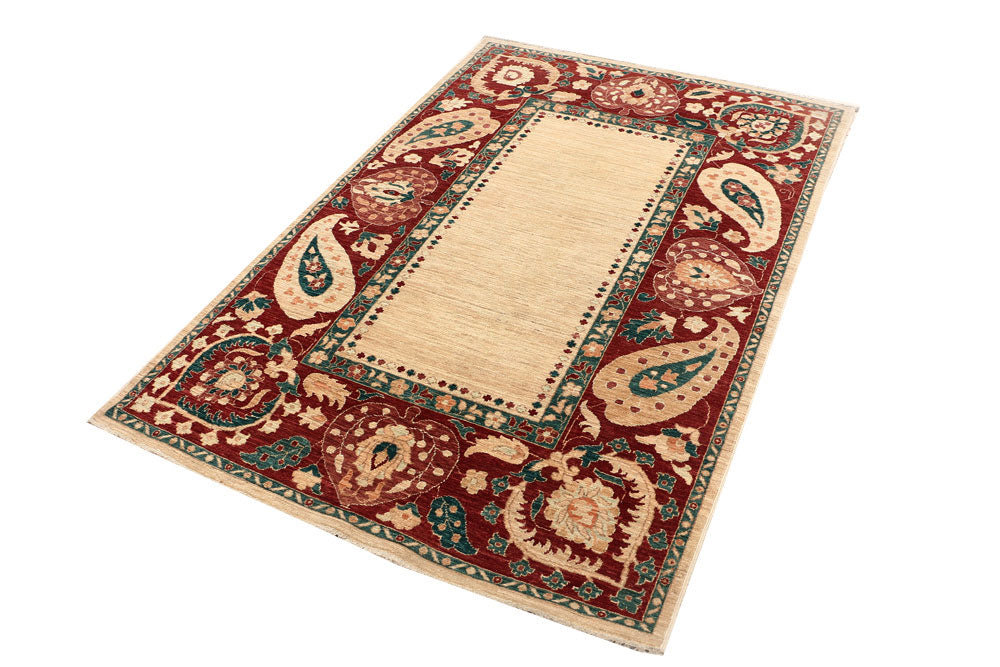 Blanched Almond Oushak 4' x 5' 7 - No. 53655 - ALRUG Rug Store