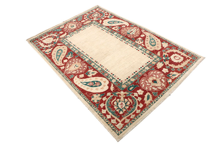 Blanched Almond Oushak 4' x 5' 7 - No. 53655 - ALRUG Rug Store