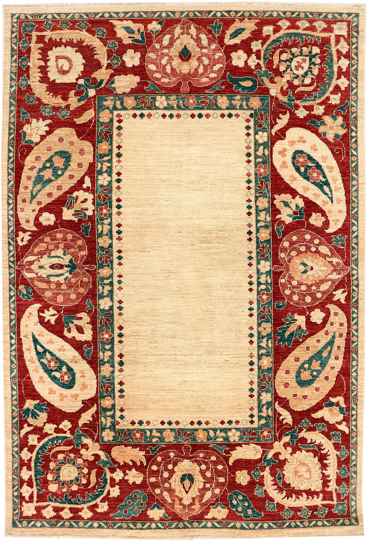 Blanched Almond Oushak 4' x 5' 7 - No. 53655 - ALRUG Rug Store