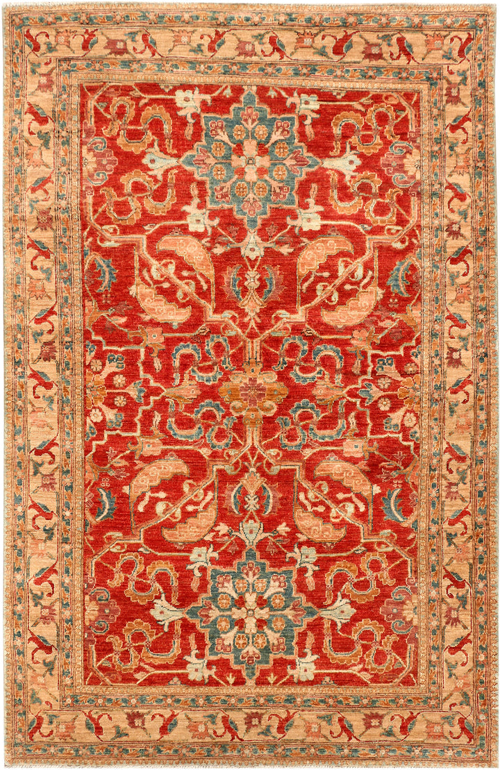 Orange Red Ziegler 3' 11 x 6' 1 - No. 53656 - ALRUG Rug Store