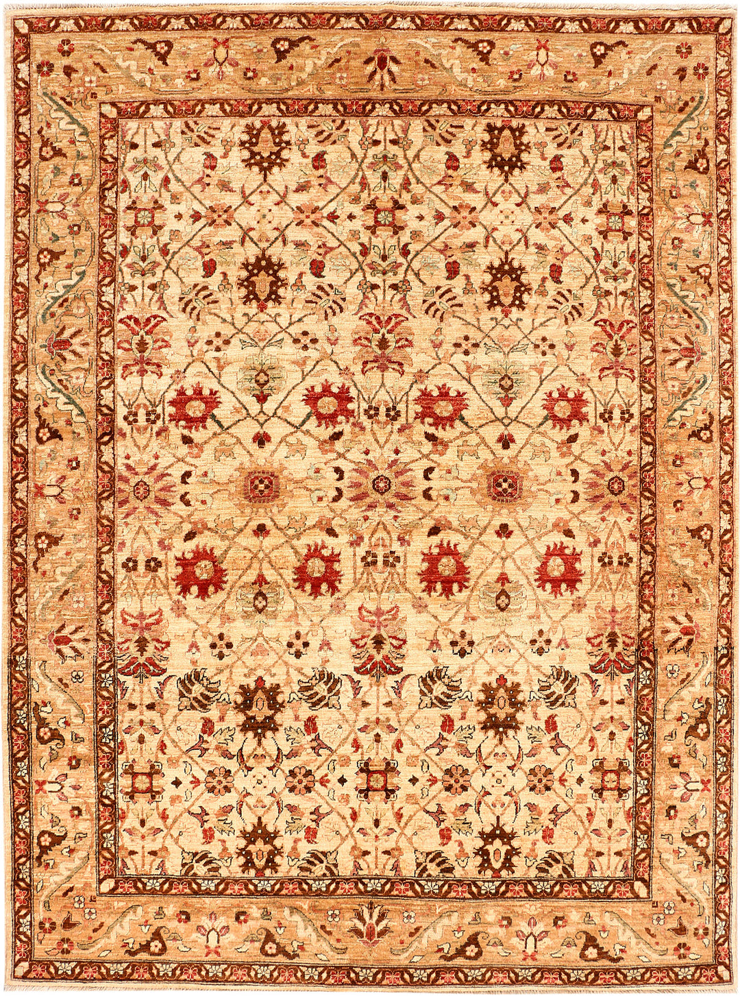 Wheat Ziegler 5' x 6' 8 - No. 53659 - ALRUG Rug Store