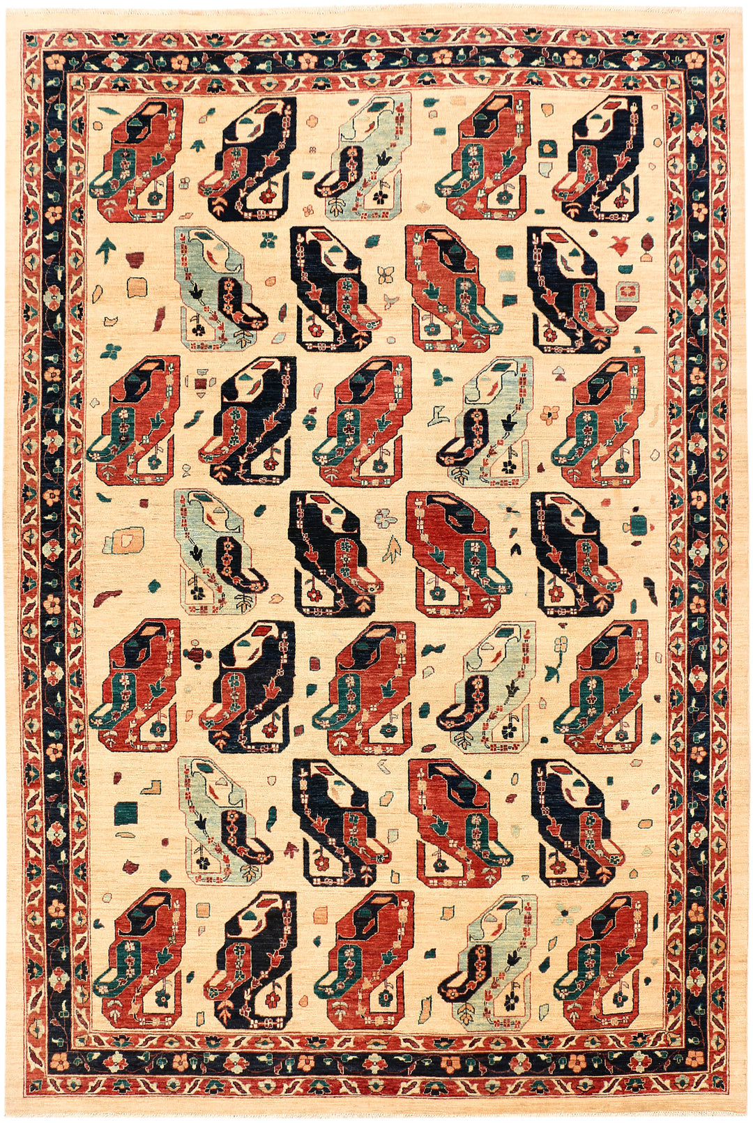 Blanched Almond Ziegler 6' 8 x 9' 11 - No. 53665 - ALRUG Rug Store