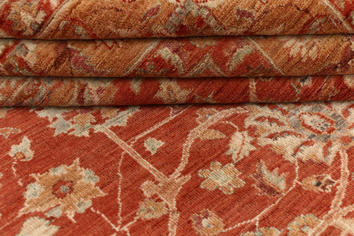 Firebrick Ziegler 8' 10 x 7' 11 - No. 53676 - ALRUG Rug Store