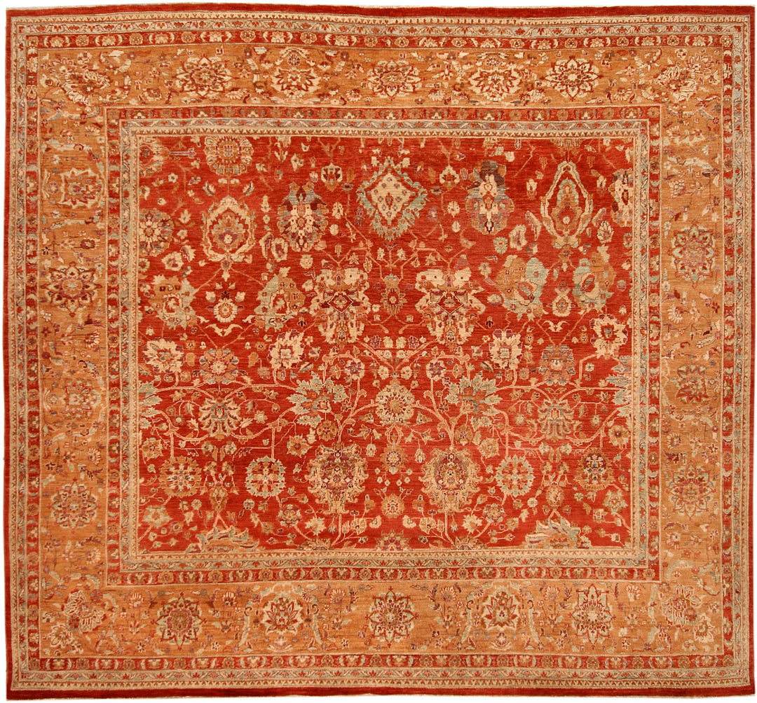 Firebrick Ziegler 8' 10 x 7' 11 - No. 53676 - ALRUG Rug Store