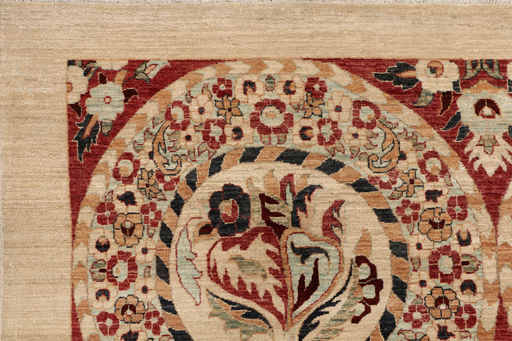 Tan Ikat 8' x 9' 10 - No. 53681 - ALRUG Rug Store