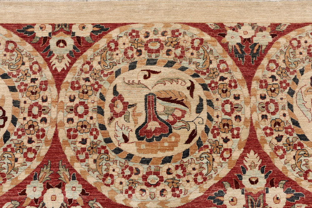 Tan Ikat 8' x 9' 10 - No. 53681 - ALRUG Rug Store