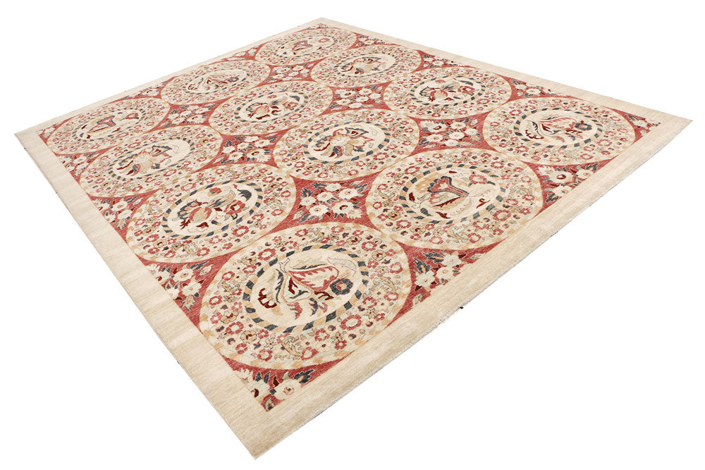 Tan Ikat 8' x 9' 10 - No. 53681 - ALRUG Rug Store