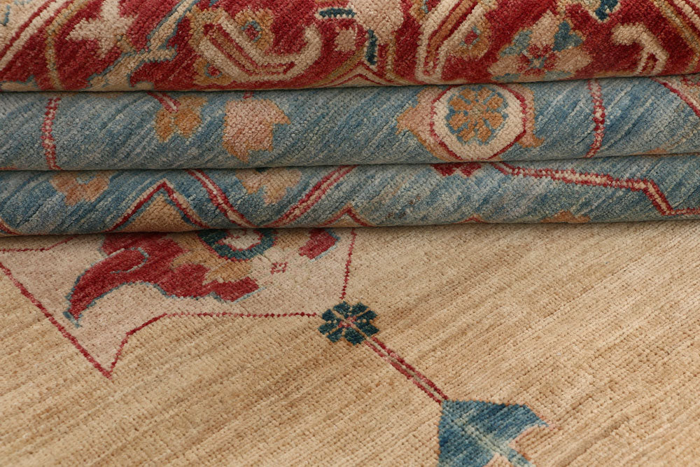 Tan Ziegler 6' 11 x 13' 10 - No. 53683 - ALRUG Rug Store