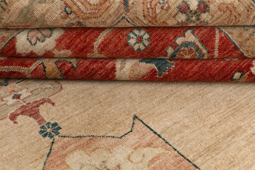 Wheat Ziegler 6' 11 x 13' 9 - No. 53684 - ALRUG Rug Store