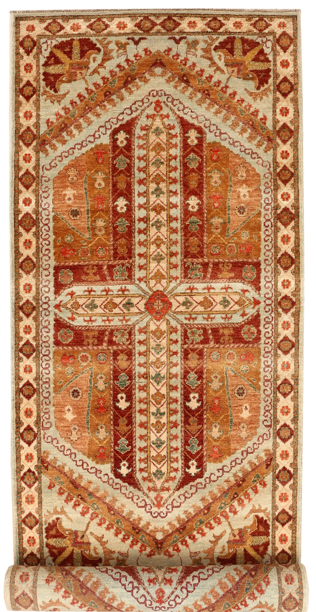 Multi Colored Ziegler 2' 11 x 11' 10 - No. 53693 - ALRUG Rug Store