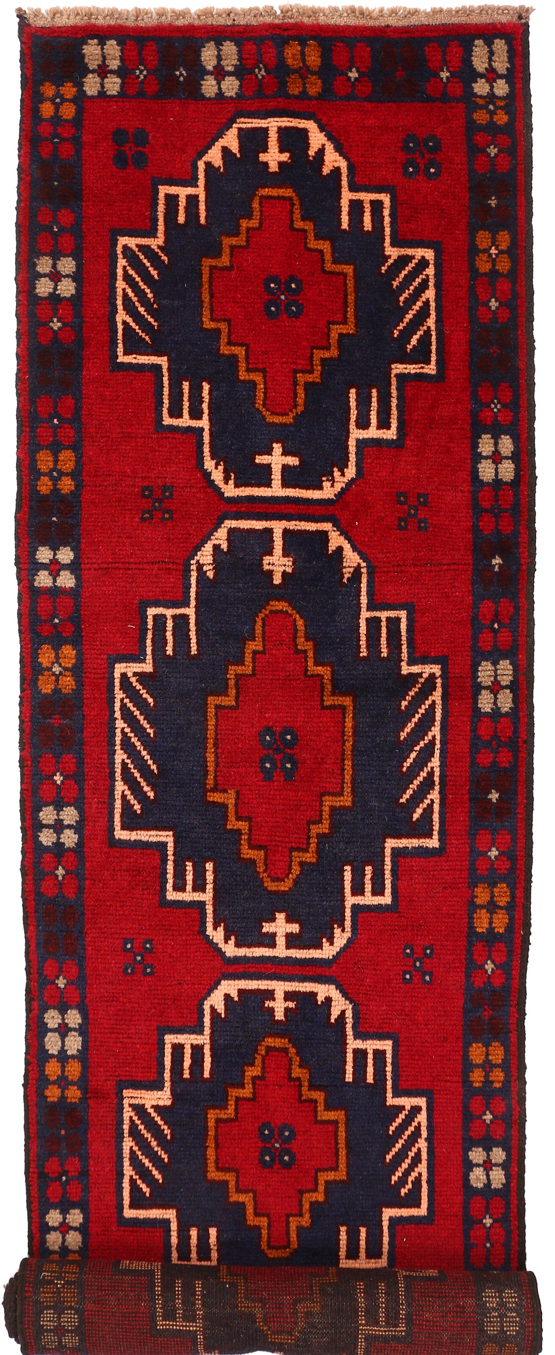 Firebrick Baluchi 2' 3 x 9' 11 - No. 53845 - ALRUG Rug Store