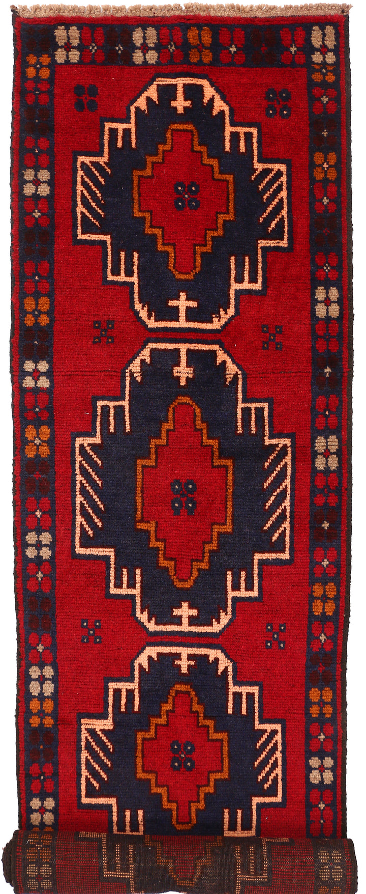 Firebrick Baluchi 2' 3 x 9' 11 - No. 53845 - ALRUG Rug Store