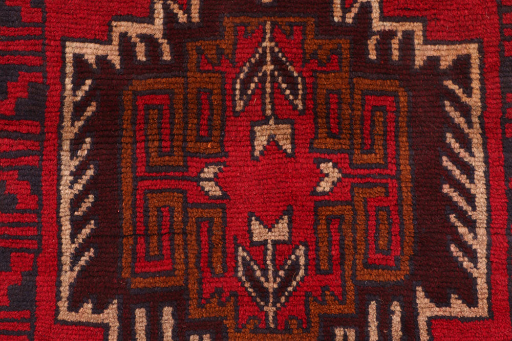 Firebrick Baluchi 2' 4 x 9' 9 - No. 53848 - ALRUG Rug Store