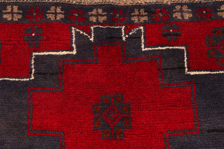 Firebrick Baluchi 2' 6 x 9' 1 - No. 53850 - ALRUG Rug Store