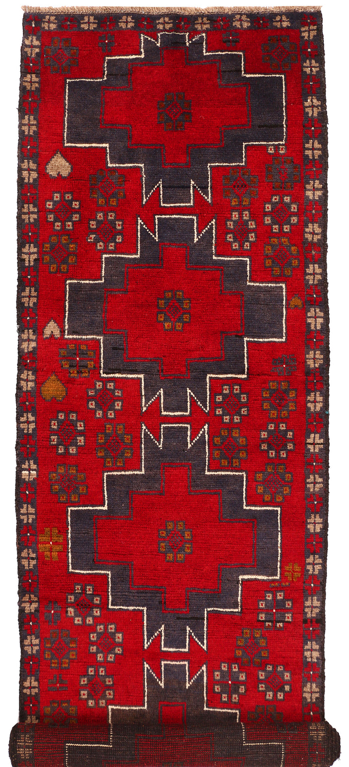 Firebrick Baluchi 2' 6 x 9' 1 - No. 53850 - ALRUG Rug Store
